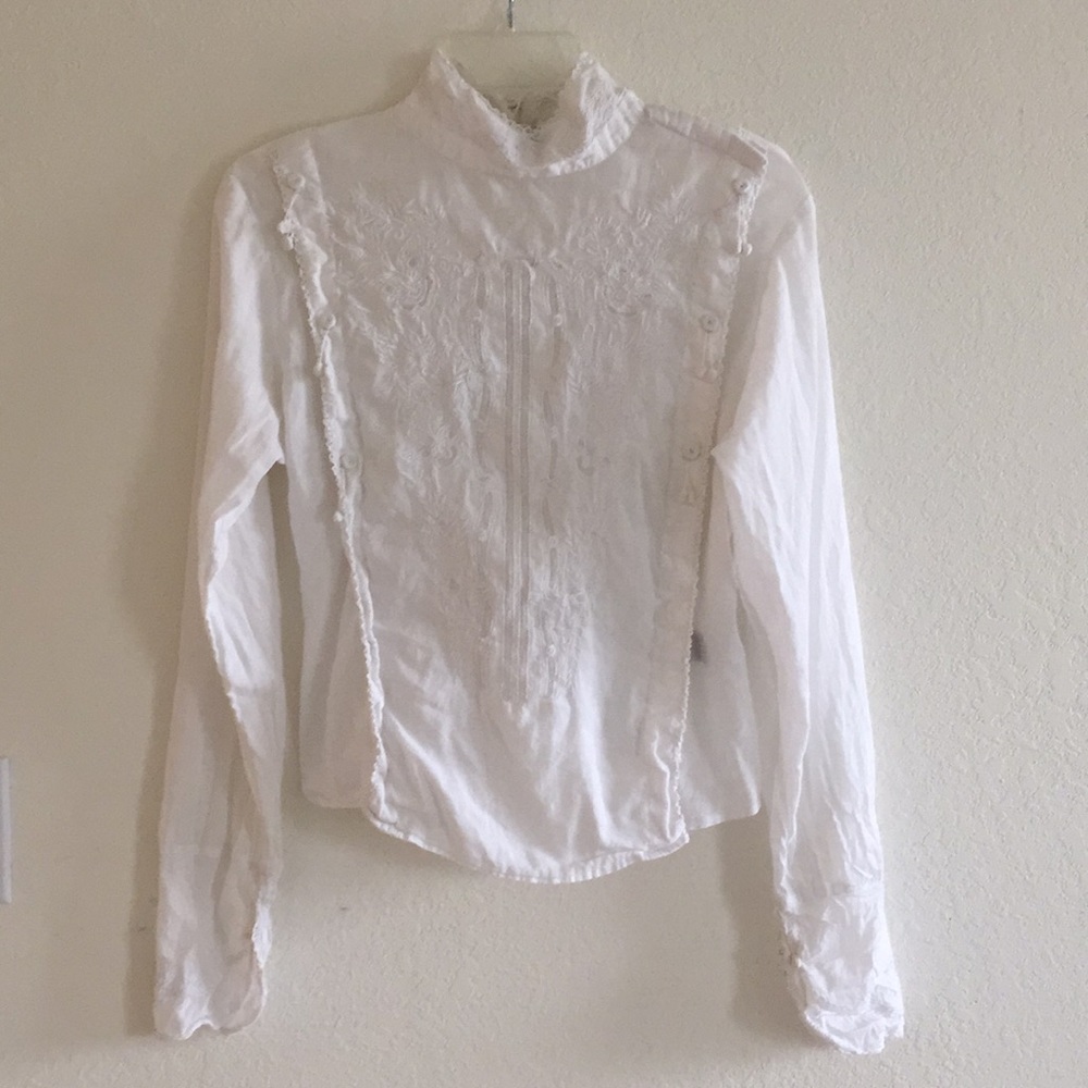 Vintage white button-up
